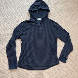 Lucky Brand Navy Striped Hoodie